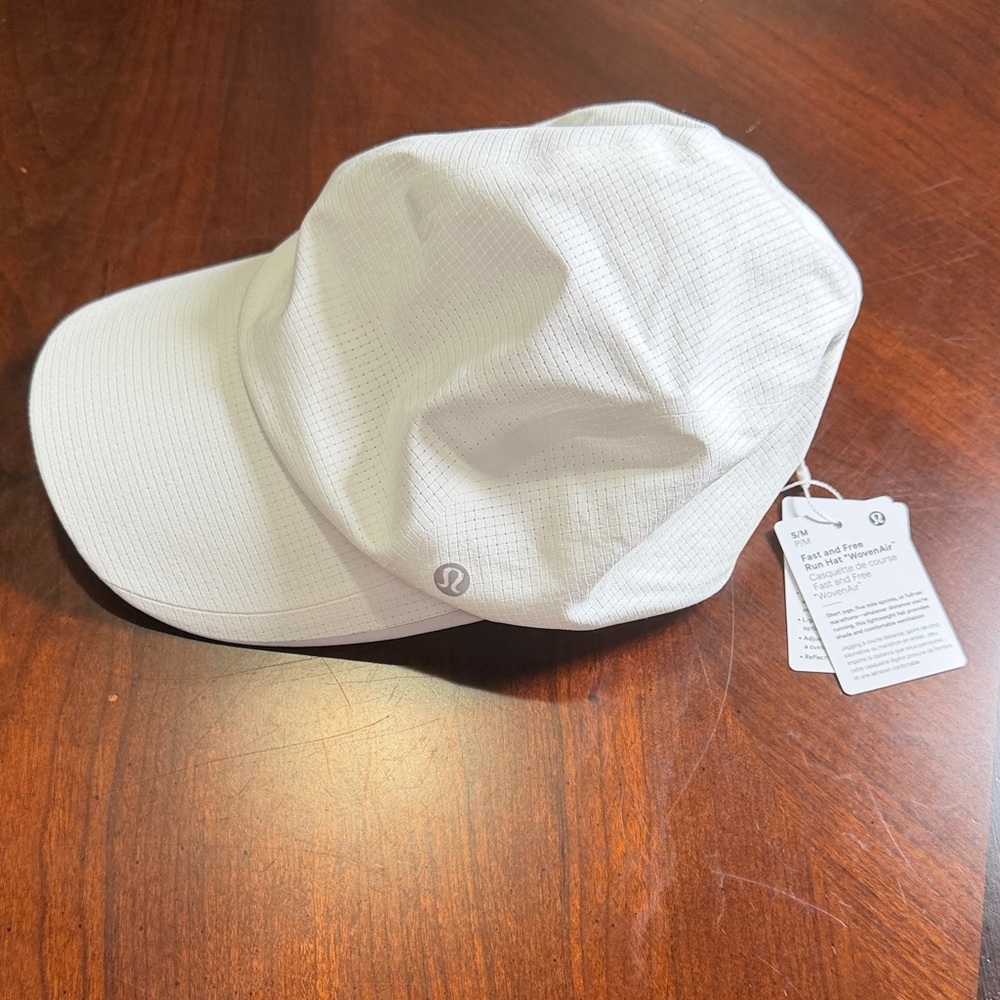 lululemon white performance sun visor - image 1